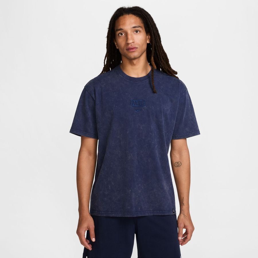 Paris Saint Germain T-Shirt Premium Essentials - Midnight Navy - Men's-SoccerKits Hub | Buy Soccer Jerseys Online